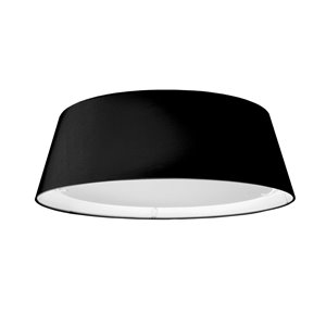 Dainolite Flush Mount Light - 1-LED Light - 17-in x 6-in - Black