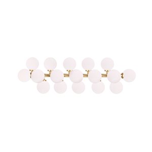 CWI Lighting Arya 17 Light Wall Sconce - Satin Gold - 8-in x 11-in x 36-in