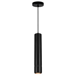 CWI Lighting Stowe LED Down Mini Pendant - Black finish - 3-in