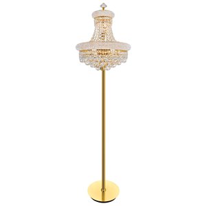 CWI Lighting Empire 8 Light Floor Lamp - Gold finish - 68-in