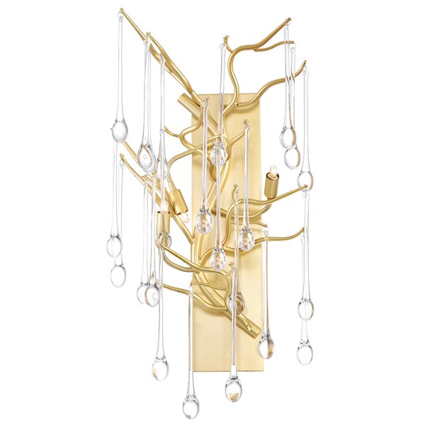 CWI Lighting Anita 3 Light Wall Sconce - Gold Leaf finish - 9-in x 18-in x 11-in