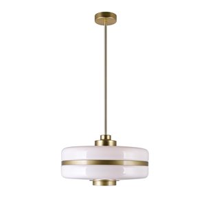 CWI Lighting Elementary 1 Light Down Pendant - Pearl Gold Finish - 16-in