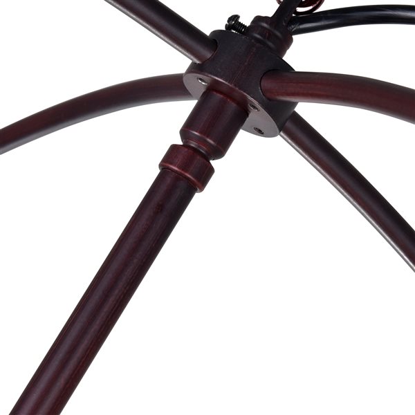 CWI Lighting Arza 9 Light Up Chandelier - Brown finish - 32-in