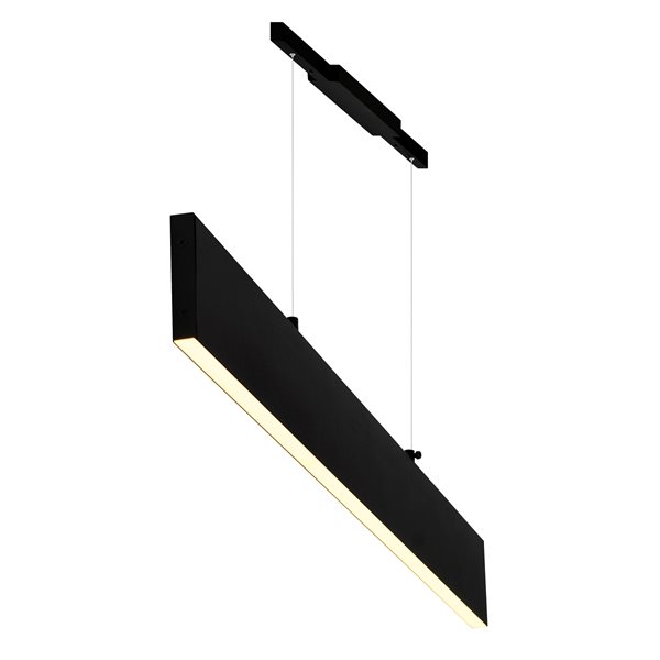 CWI Lighting Krista LED Chandelier - Satin Black Finish - 47-in