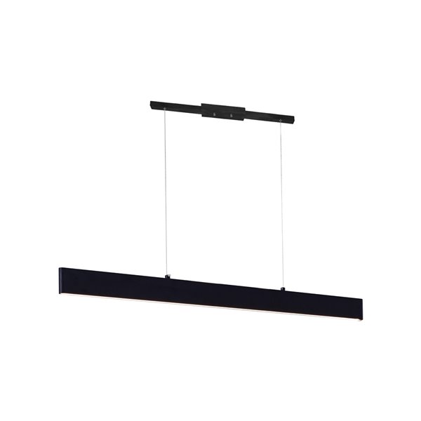 CWI Lighting Krista LED Chandelier - Satin Black Finish - 47-in