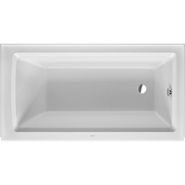 Duravit Architec Bathtub - Right-Hand Drain - White - 60-in x 32-in