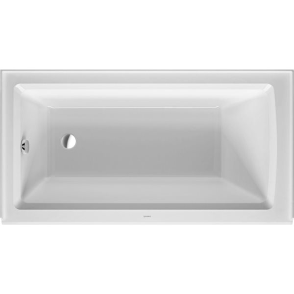 BaignoireArchitec de Duravit, drain à gauche, blanc, 60 po x 32 po