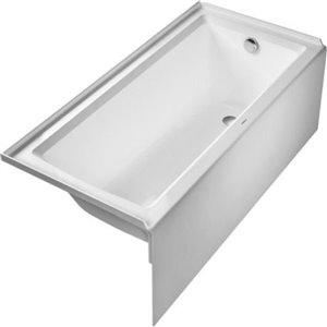 Duravit Architec 66-in x 32-in White Right Drain Bathtub