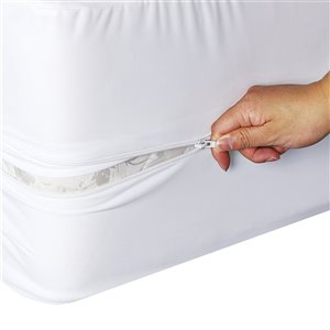 Millano Collection Bug Armour Mattress Protector - 75-in x 54-in - White