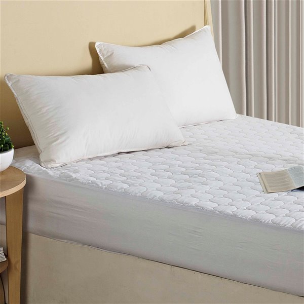 Millano Collection Quattro Plus Mattress Protector - 75-in x 54-in - White