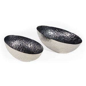 Bols décoratifs Hallie Gild Design House noirs, ens. de 2
