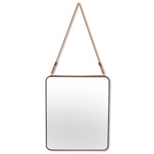 Miroir Ian Gild Design House, gris, 23,6 po x 20 po