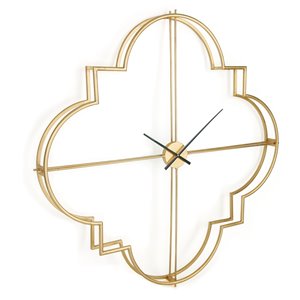 Horloge murale Morrissey Gild Design House couleur or, 49 po x 49 po