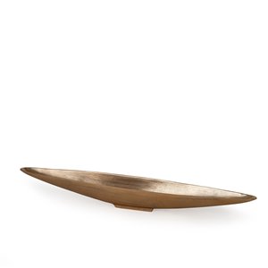 Gild Design House Jacinda Metal Boat Tray - Gold metal - 4.5-in x 40-in