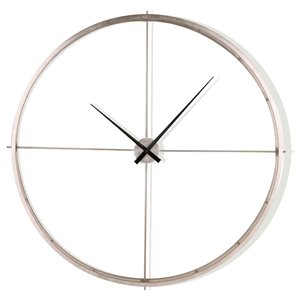 Gild Design House Baylor Wall Clock - Silver - 50-in x 50-in