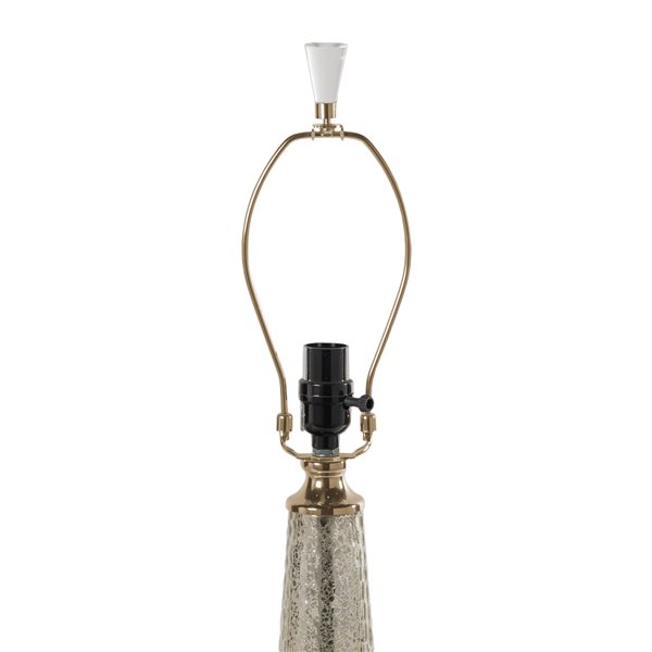 Gild Design House Vesta Table Lamp - Gold and Linen Shade - 32-in