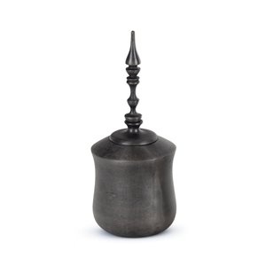 Gild Design House Caelen Jar Metal DecorativeJar - Grey - 21-in x 12-in