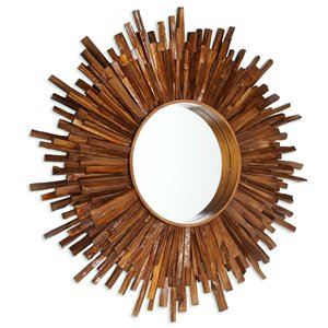 Miroir Genévrier Gild Design House, bronze antique, 36 po x 36 po