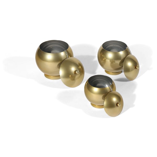 Gild Design House Eseld Decorative Urn - Gold - Set of 3