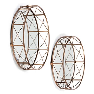 Ensemble de 2 plateaux décoratif muraux Akina Gild Design House