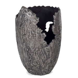 Gild Design House Terra Decorative Vase Large - Grey - 17-in
