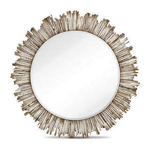 Miroir Diya Gild Design House, blanc, 42 po x 42 po