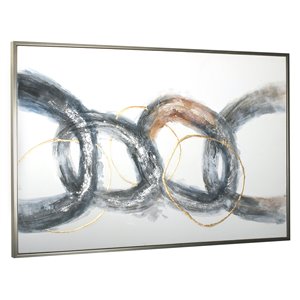 Toile murale Entrelacer Gild Design House, 62 po x 62 po