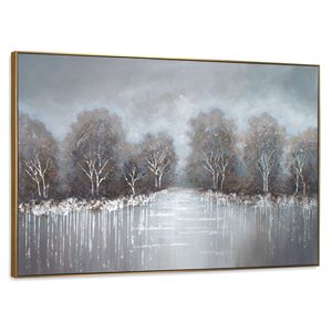 Toile murale Bois profond Gild Design House, 48 po x 72 po
