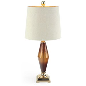 Lampe de table Beckett Gild Design House, or brossé, 33 po