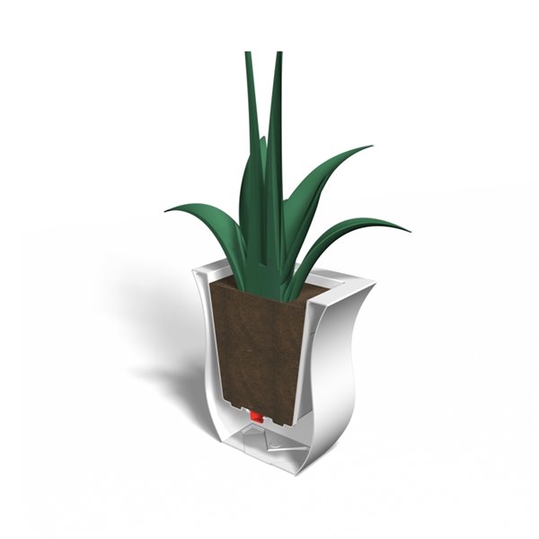 Mayne Valencia Square Planter - 16-in x 16-in x18-in - Black