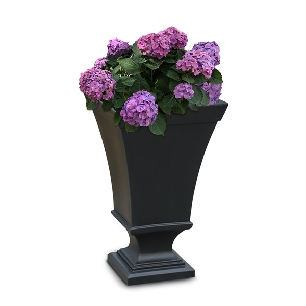 Mayne Vienna  Urn Planter - 25-in - Black