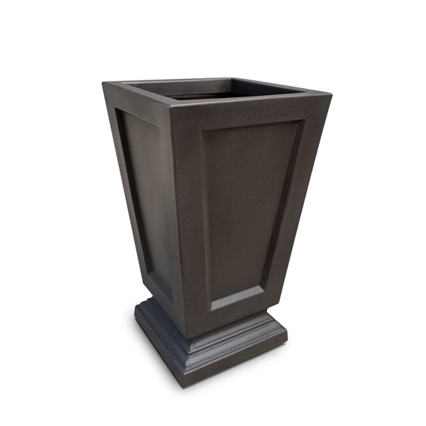 Mayne Aberdeen Square  Planter - 25-in - Espresso