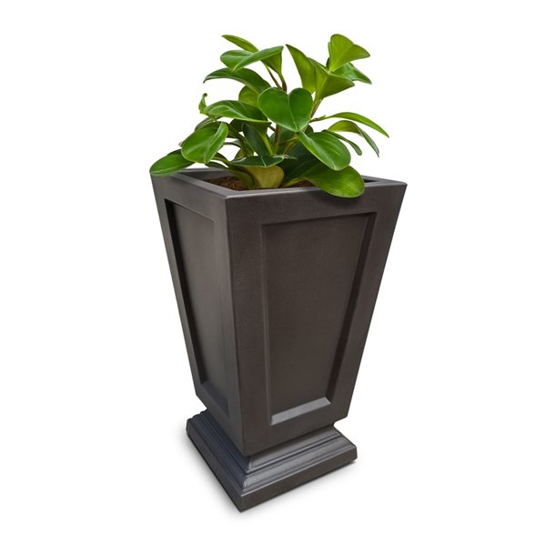 Mayne Aberdeen Square  Planter - 25-in - Espresso