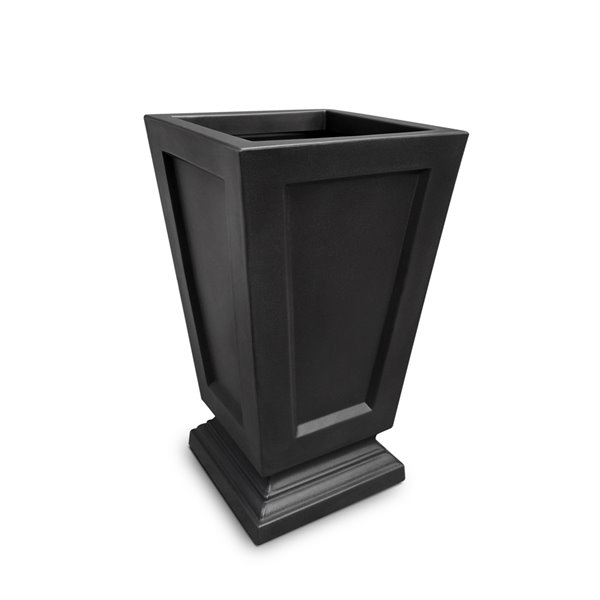 Mayne Aberdeen Square  Planter - 25-in - Black