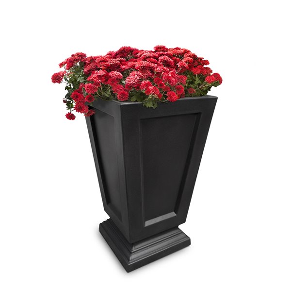 Mayne Aberdeen Square  Planter - 25-in - Black