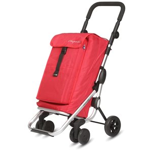 Playmarket Go Up Shopping Trolley - Aluminium Frame - Red