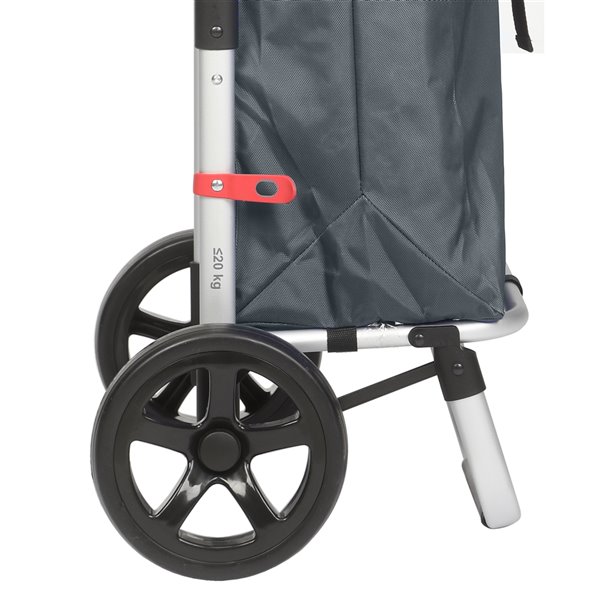 Playmarket Go Two Compact Shopping Trolley-Grey