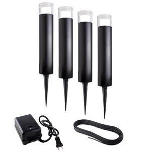 BAZZ Luvia Landscape Lighting Bollard Kit - Set of 4