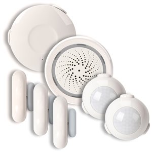 Ensemble système d'alarme pour maison intelligente BAZZ , Wi-Fi, 7 pièces