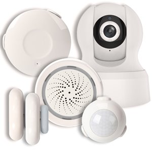 Ensemble système d'alarme pour condo BAZZ avec caméra 1080p
