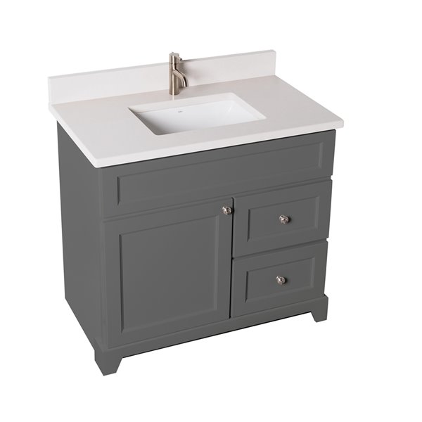 St. Lawrence London 36in Graphite Single Bathroom Vanity with