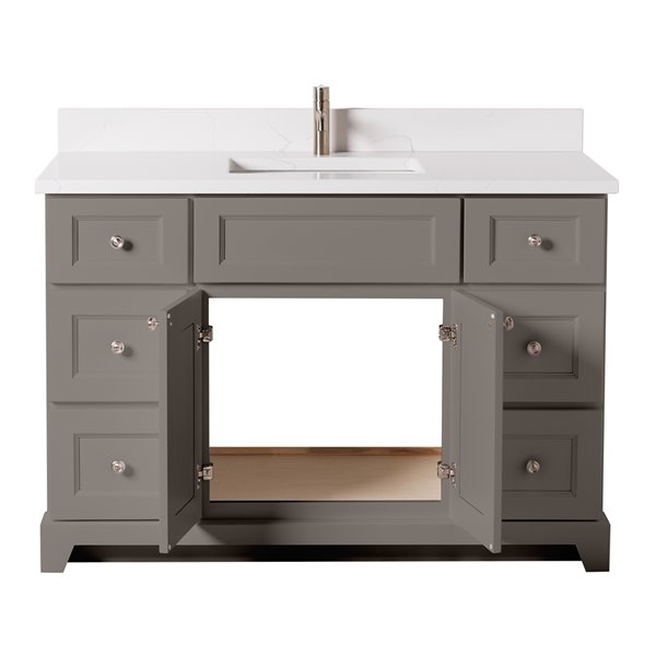 St. Lawrence London 48in Single Titanium Grey Bathroom Vanity