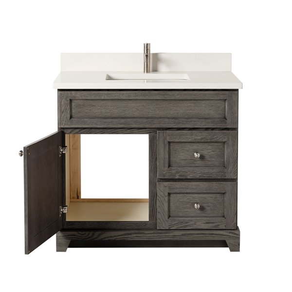 St. Lawrence Richmond 36in GreyBrown Single Sink Bathroom