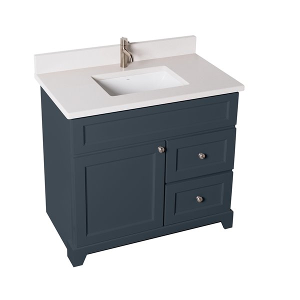 St. Lawrence London 36in BlueGrey Single Sink Bathroom