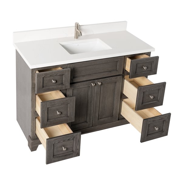 St Lawrence Cabinets Richmond Vanity With Carrera Quartz Top