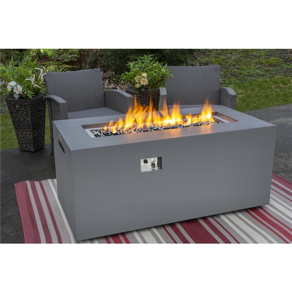 Paramount Tall Aluminum Outdoor Firepit, Tall Fire Pit Table