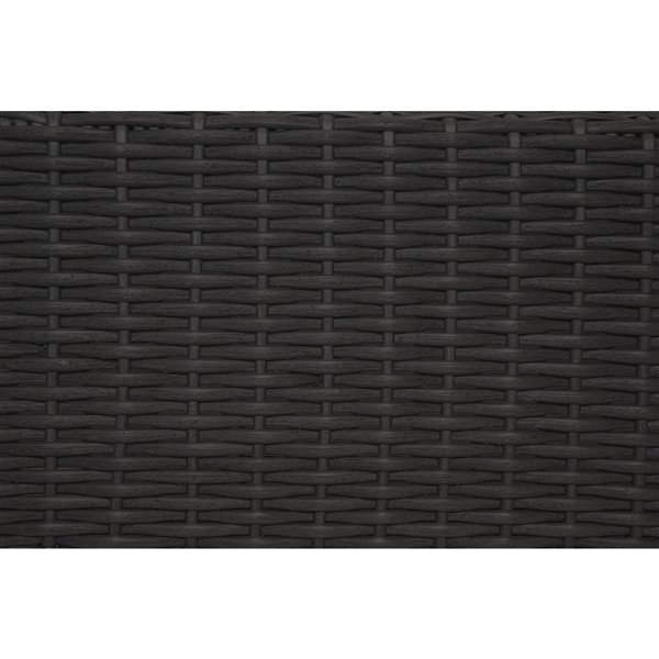 Grapevine Resin wicker planter with trellis- Matte Black