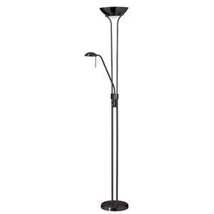 Lampe sur pied Mother & Son de Dainolite, 3 lumières, noir mat