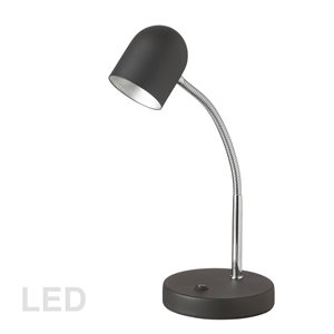 Dainolite Signature Desk Lamp - LED Light -  13.8-in - Black