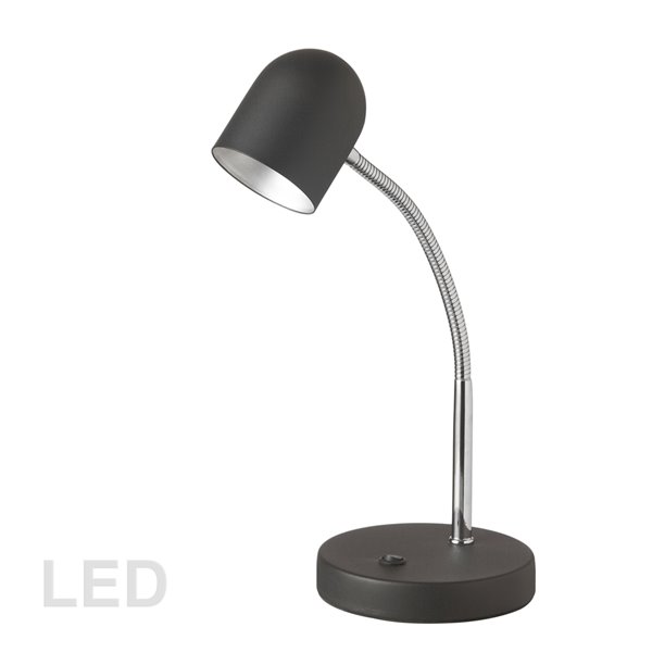 Lampe de bureau Signature de Dainolite, 13.8 po, noir